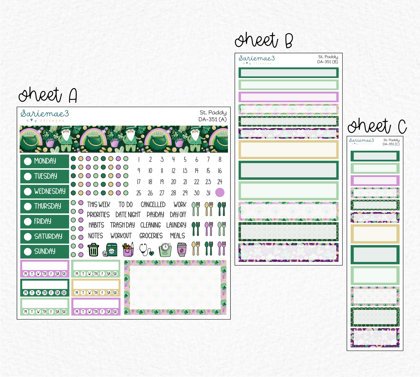 Dashboard Layout Kit, St. Paddy, DA-351