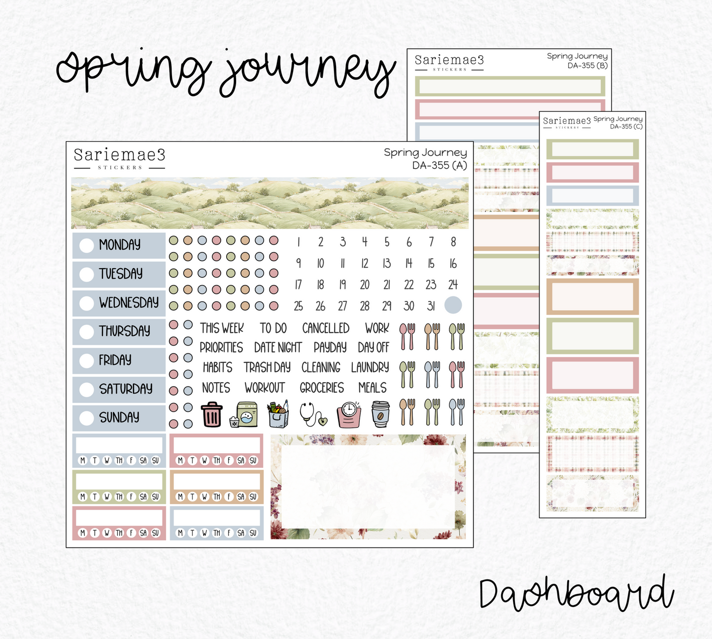 Dashboard Layout Kit, Spring Journey, DA-355