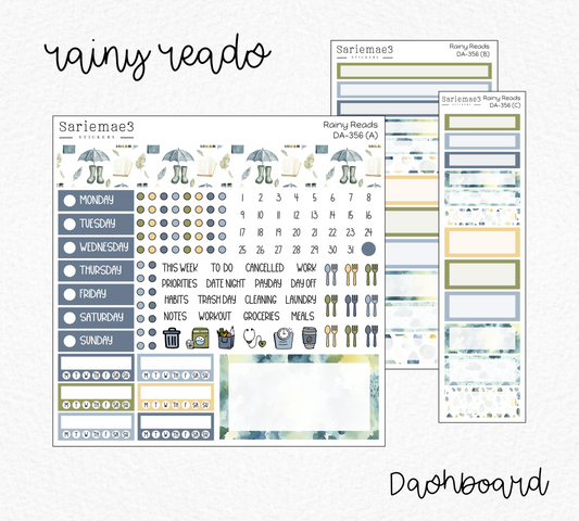Dashboard Layout Kit, Rainy Reads, DA-356