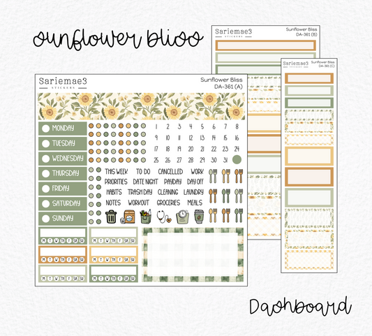 Dashboard Layout Kit, Sunflower Bliss, DA-361