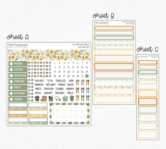 Dashboard Layout Kit, Sunflower Bliss, DA-361
