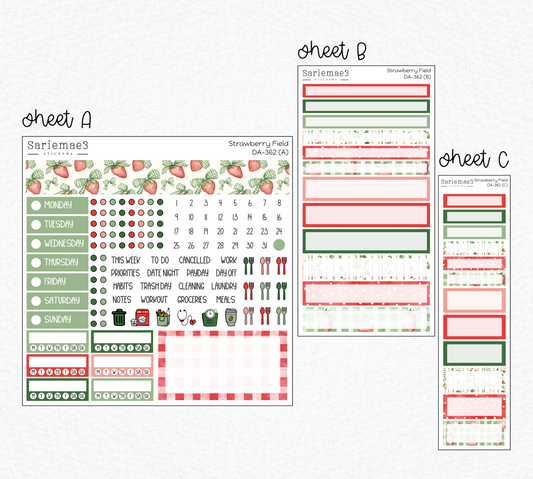 Dashboard Layout Kit, Strawberry Field, DA-362