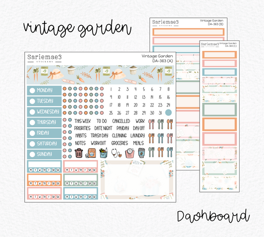 Dashboard Layout Kit, Vintage Garden, DA-363