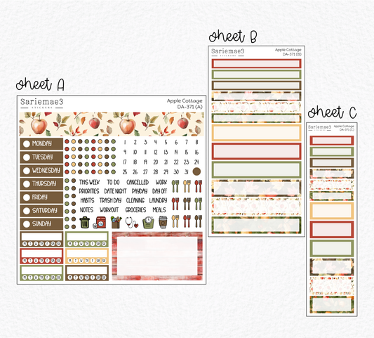 Dashboard Layout Kit, Apple Cottage, DA-371