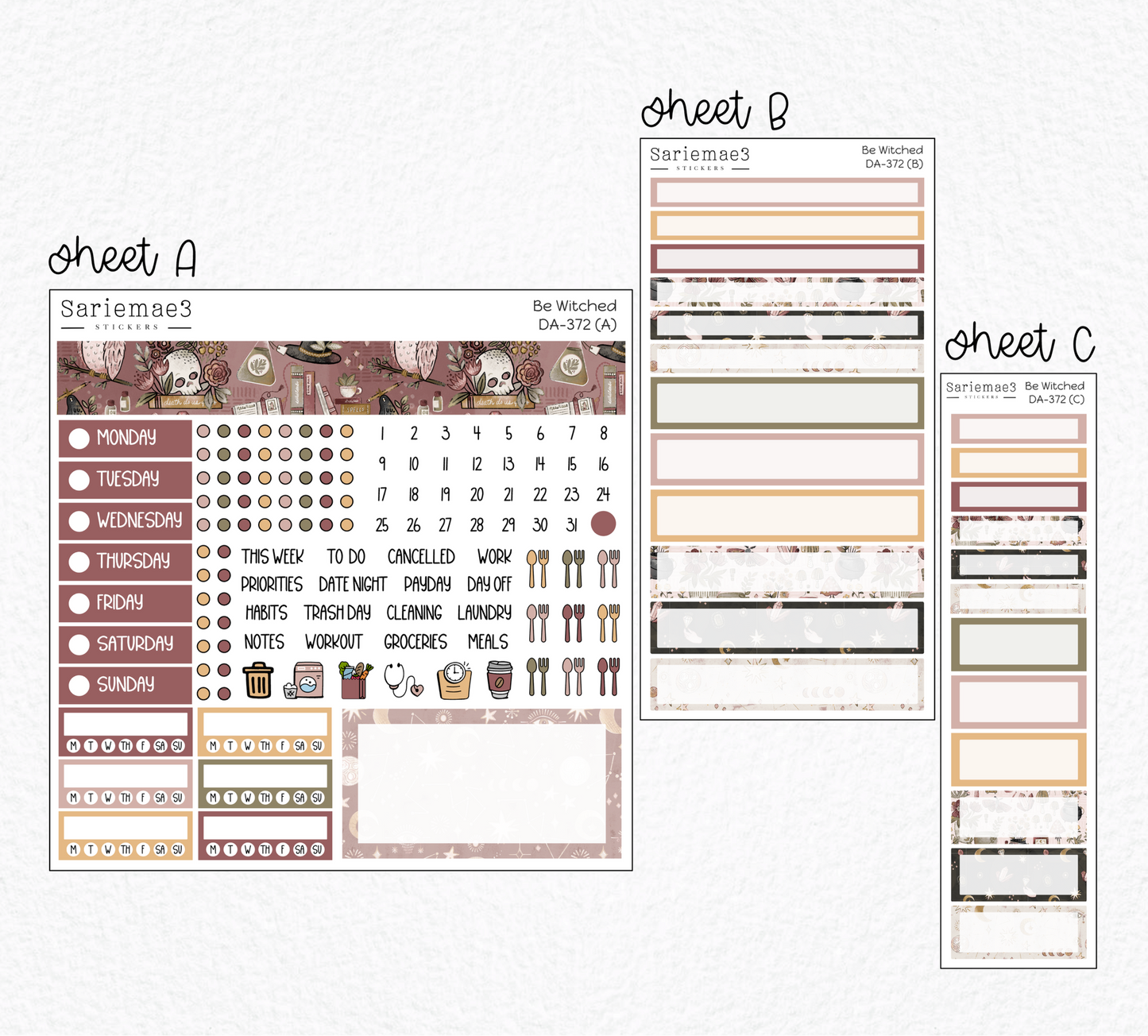 Dashboard Layout Kit, Be Witched, DA-372