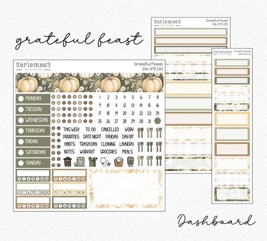 Dashboard Layout Kit, Grateful Feast, DA-375