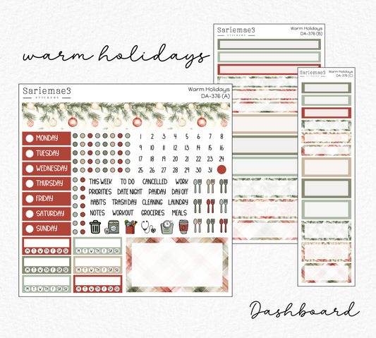 Dashboard Layout Kit, Warm Holidays, DA-376