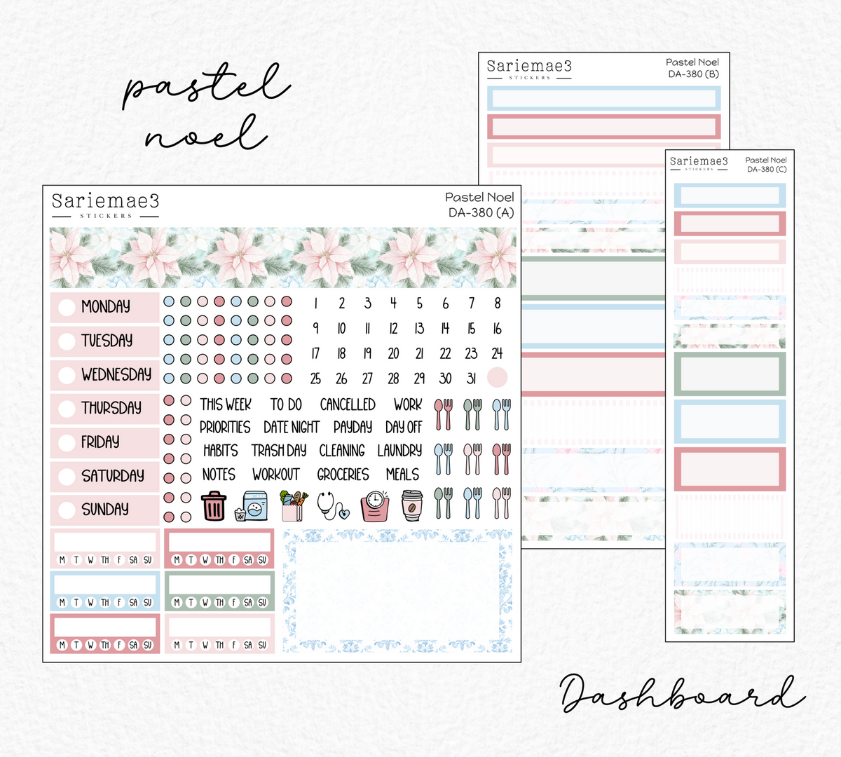 Dashboard Layout Kit, Pastel Noel, DA-380