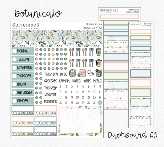 Dashboard Layout Kit (A5), Botanicals, DAA5-357