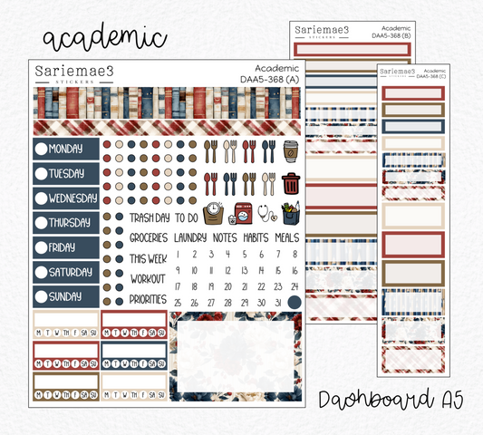 Dashboard Layout Kit (A5), Academic, DAA5-368