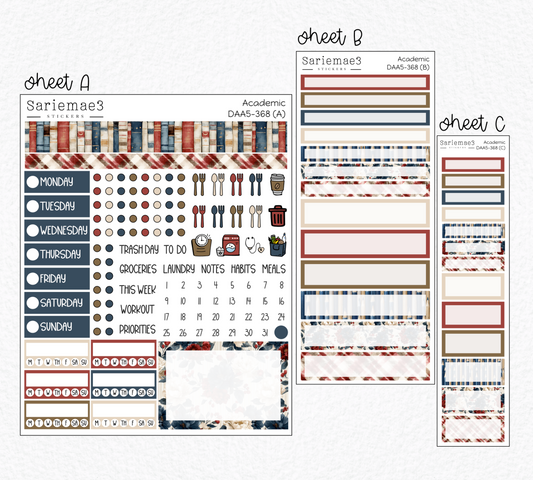 Dashboard Layout Kit (A5), Academic, DAA5-368