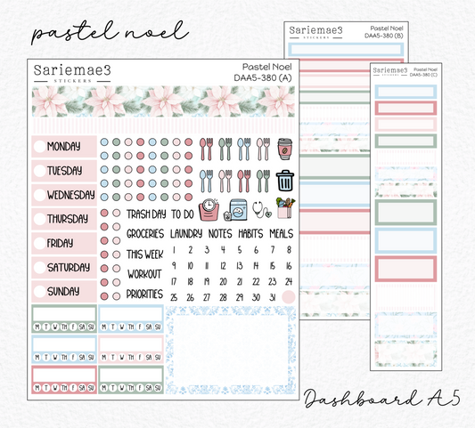 Dashboard Layout Kit (A5), Pastel Noel, DAA5-380