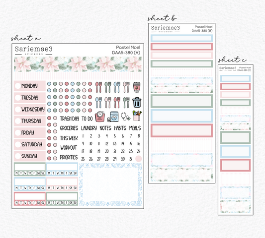 Dashboard Layout Kit (A5), Pastel Noel, DAA5-380