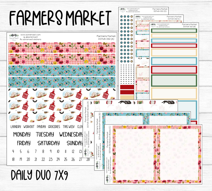 Daily Duo Kit (7x9), Farmers Market, DD-332