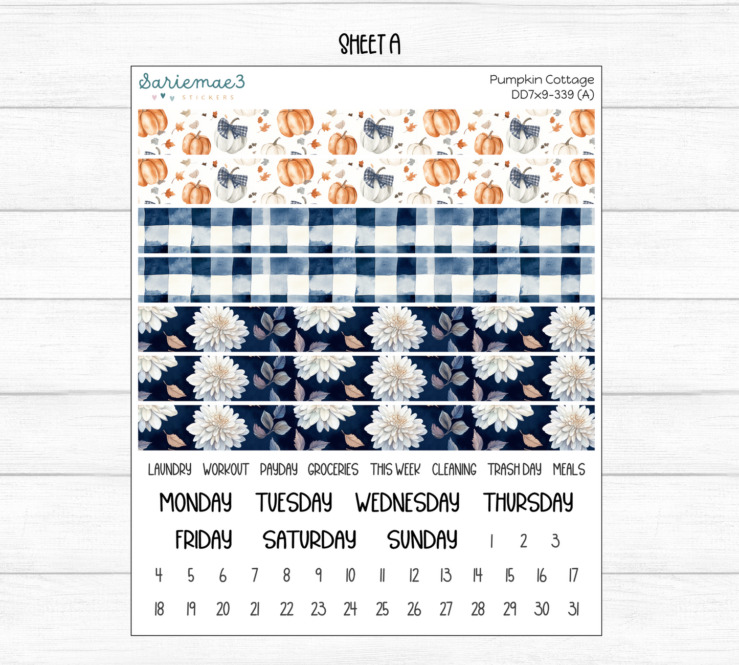 Daily Duo Kit (7x9), Pumpkin Cottage, DD-339