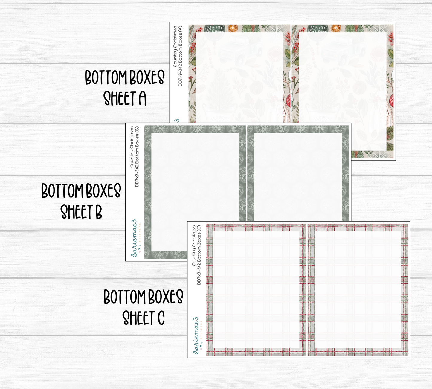 Daily Duo Kit (7x9), Country Christmas, DD-342