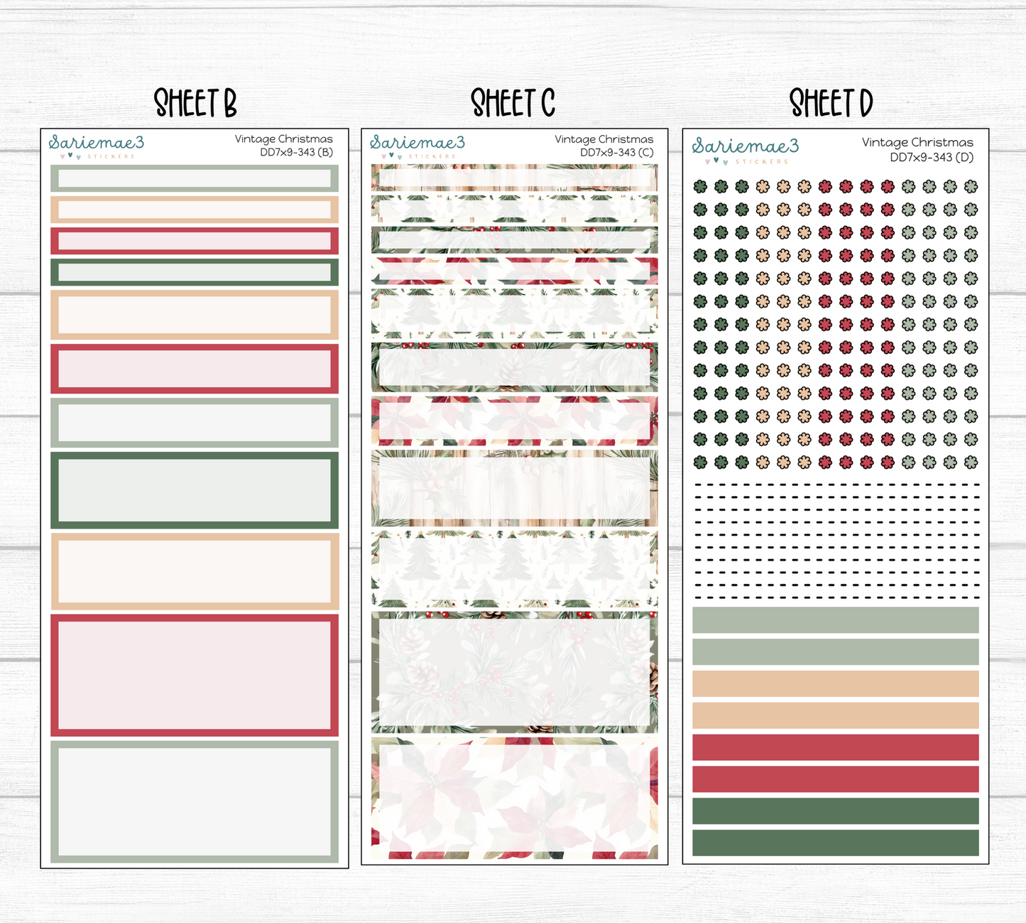 Daily Duo Kit (7x9), Vintage Christmas, DD-343
