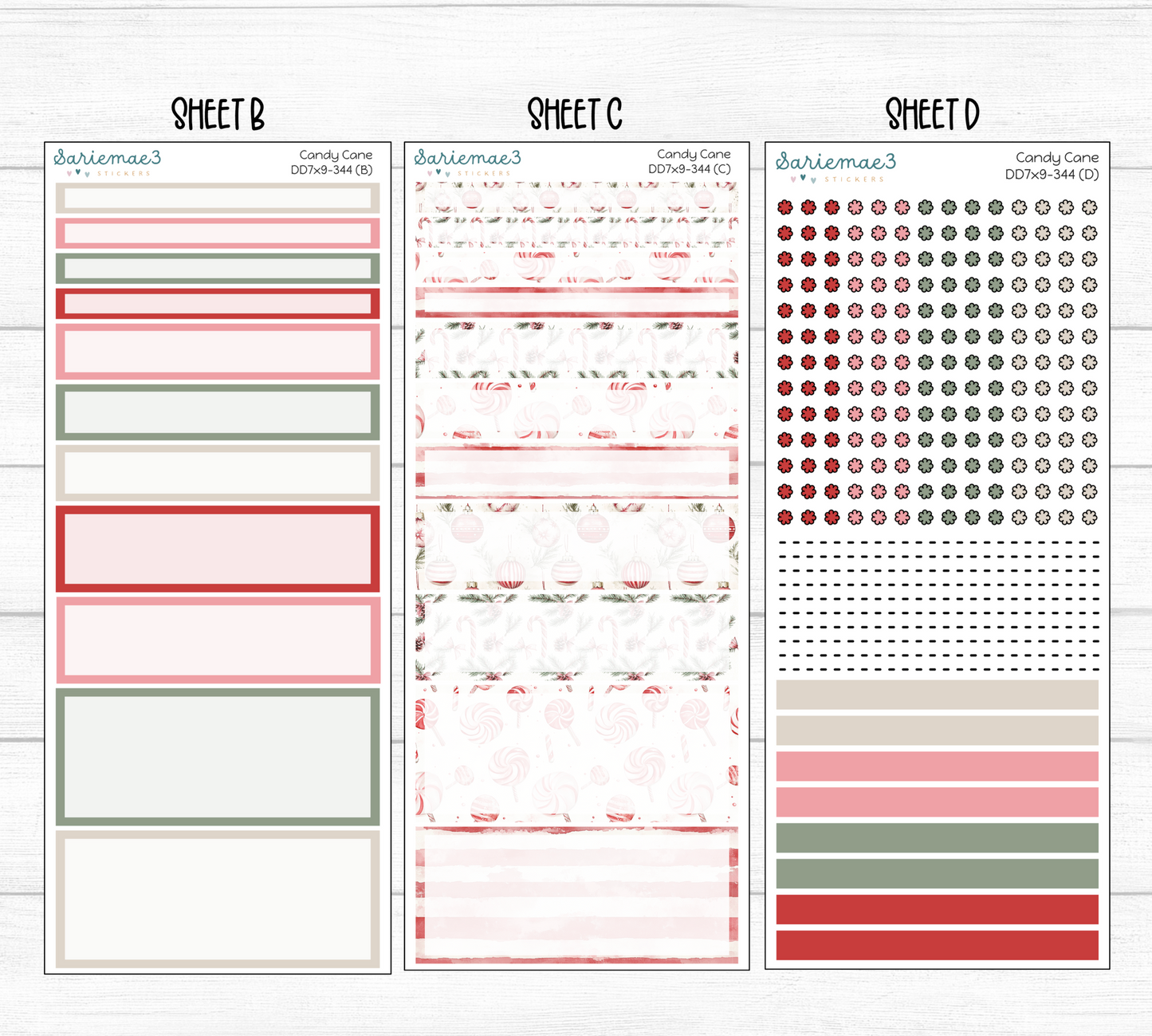 Daily Duo Kit (7x9), Candy Cane, DD-344