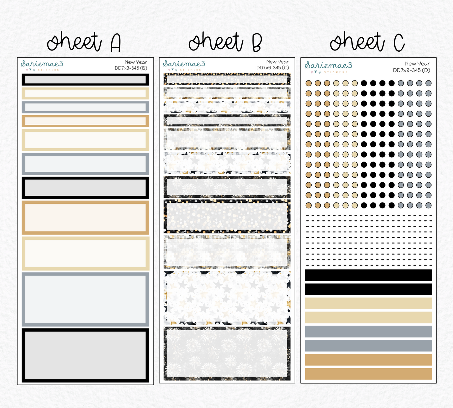 Daily Duo Kit (7x9), New Year, DD-345