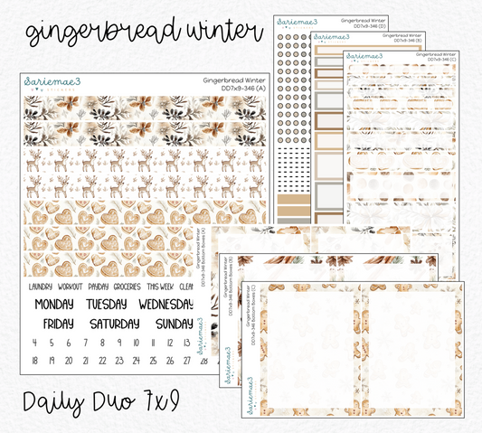 Daily Duo Kit (7x9), Gingerbread Winter, DD-346