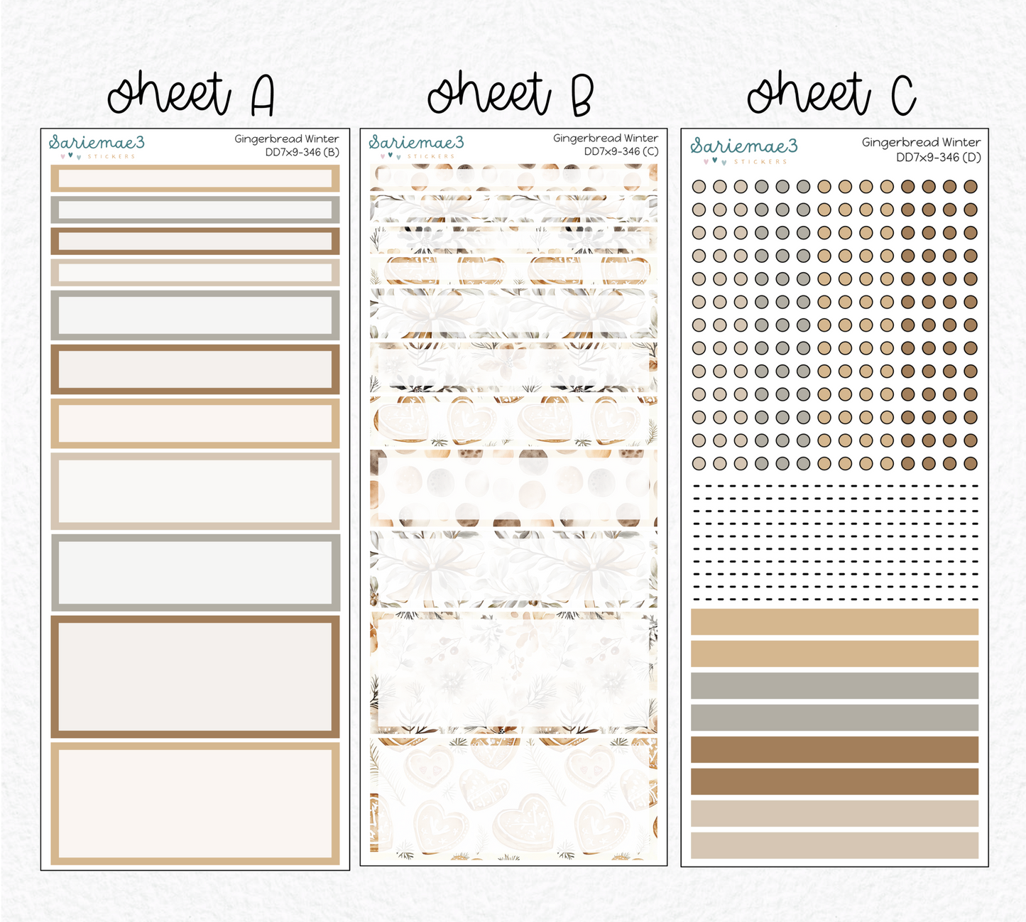 Daily Duo Kit (7x9), Gingerbread Winter, DD-346