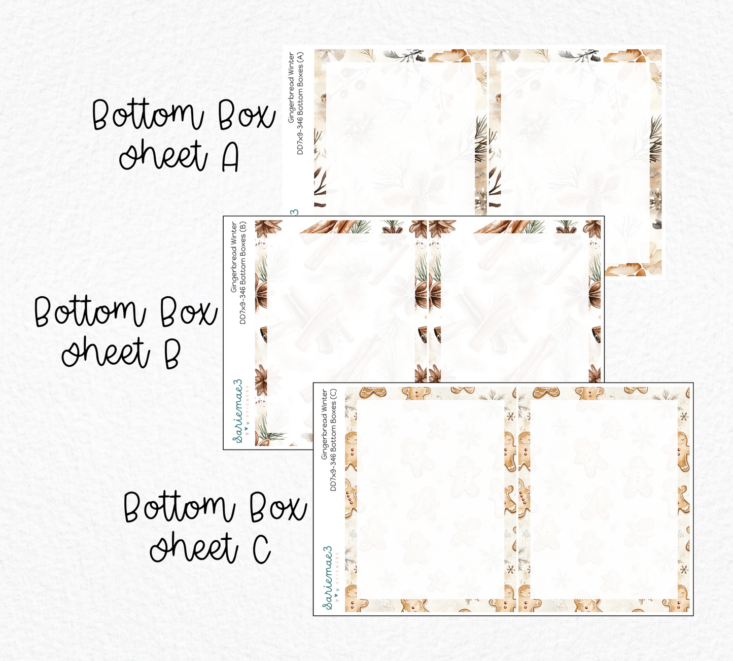 Daily Duo Kit (7x9), Gingerbread Winter, DD-346