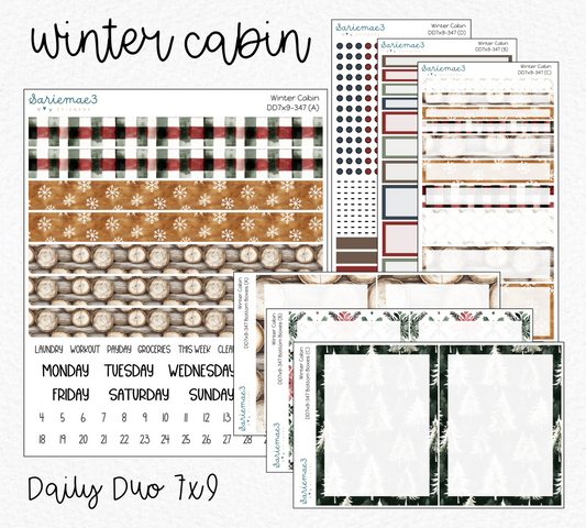 Daily Duo Kit (7x9), Winter Cabin, DD-347