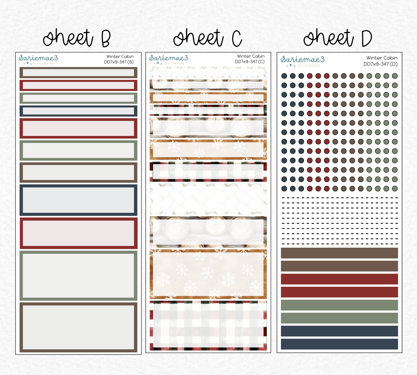 Daily Duo Kit (7x9), Winter Cabin, DD-347