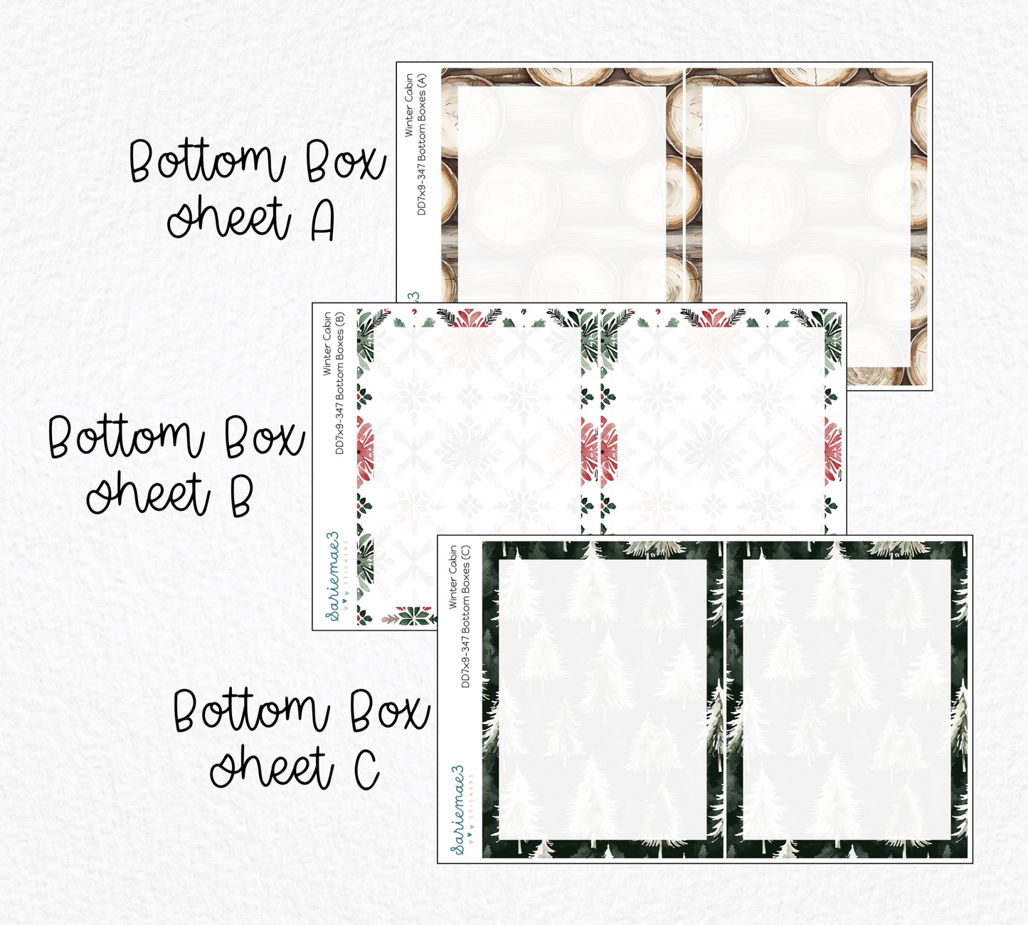 Daily Duo Kit (7x9), Winter Cabin, DD-347