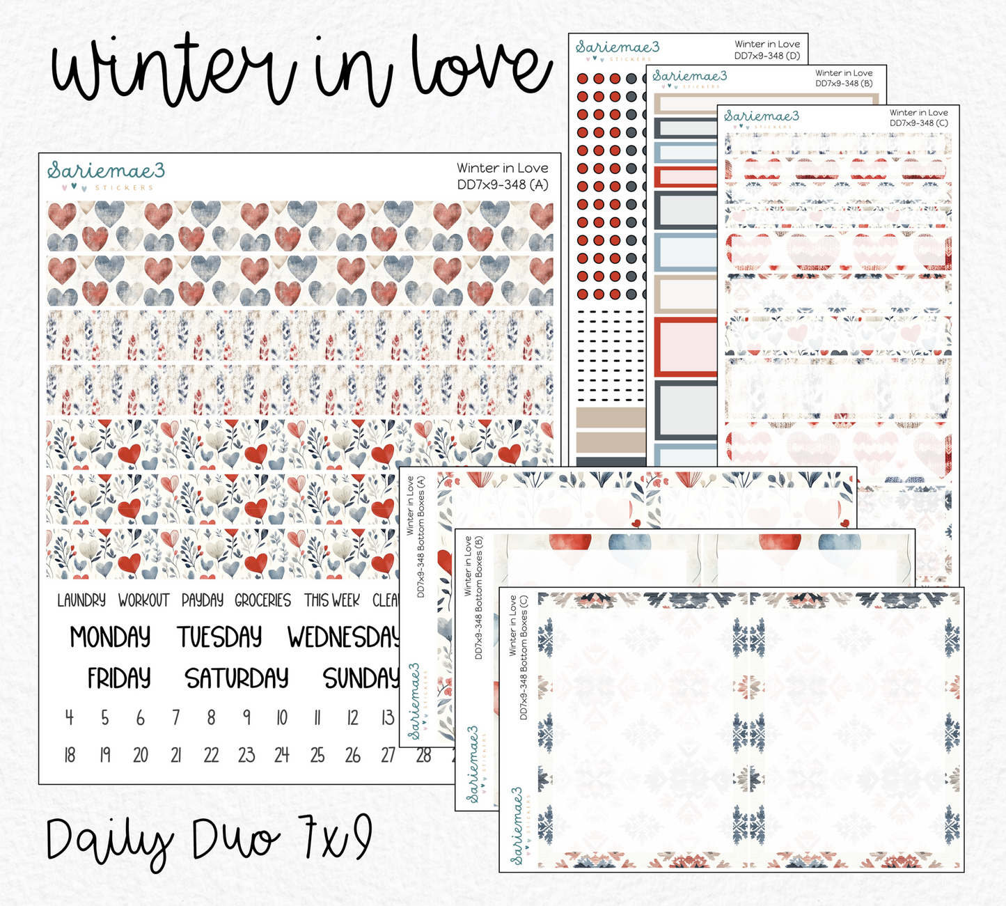 Daily Duo Kit (7x9), Winter in Love, DD-348