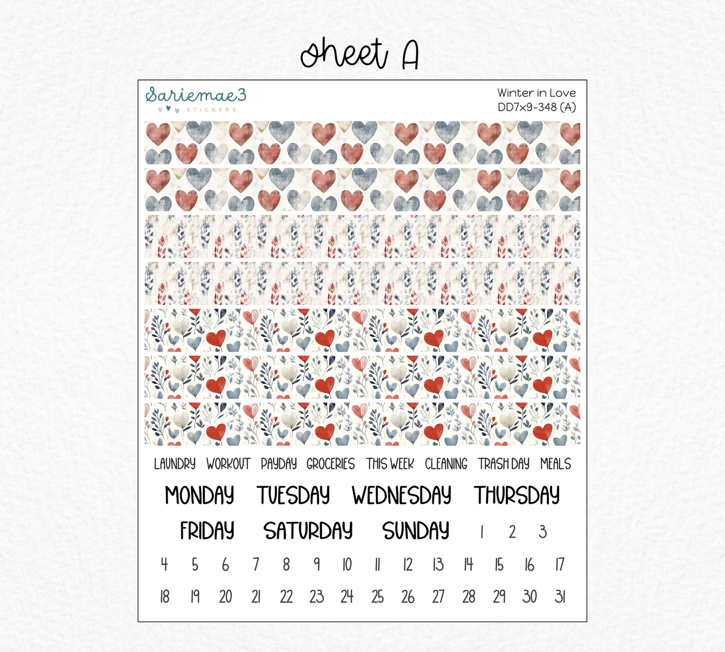 Daily Duo Kit (7x9), Winter in Love, DD-348