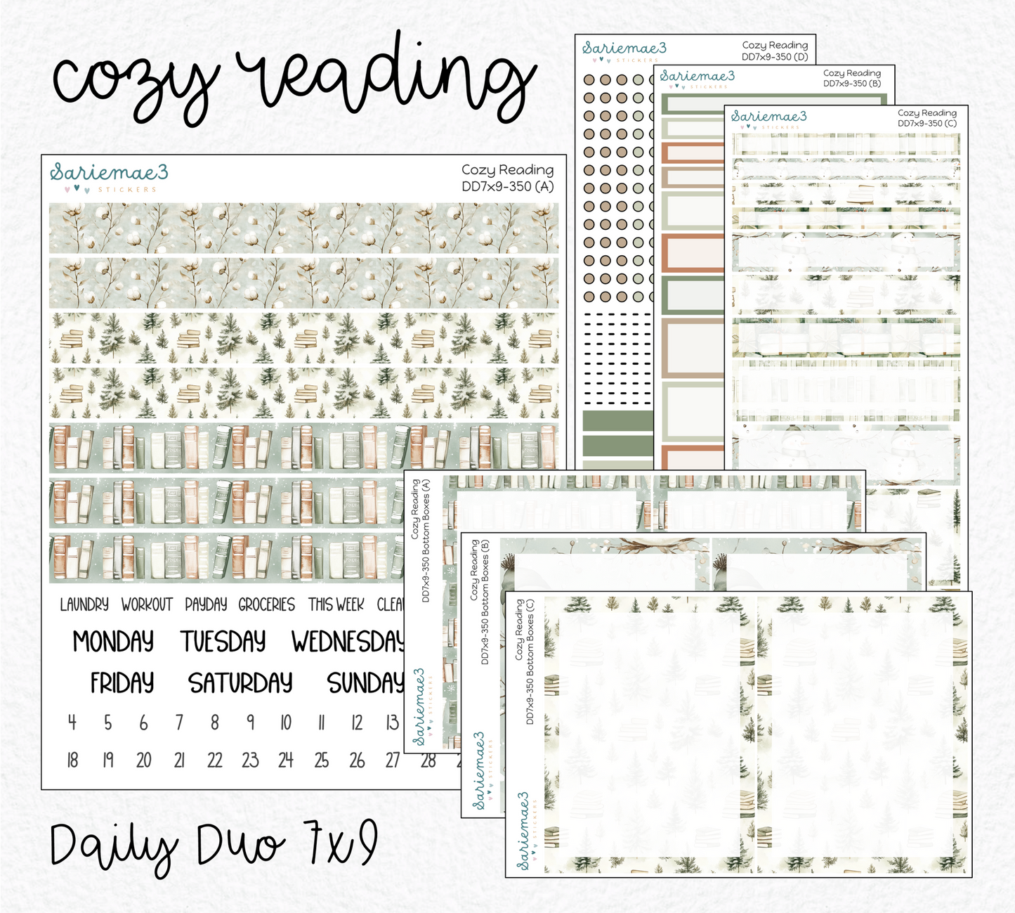 Daily Duo Kit (7x9), Cozy Reading, DD-350