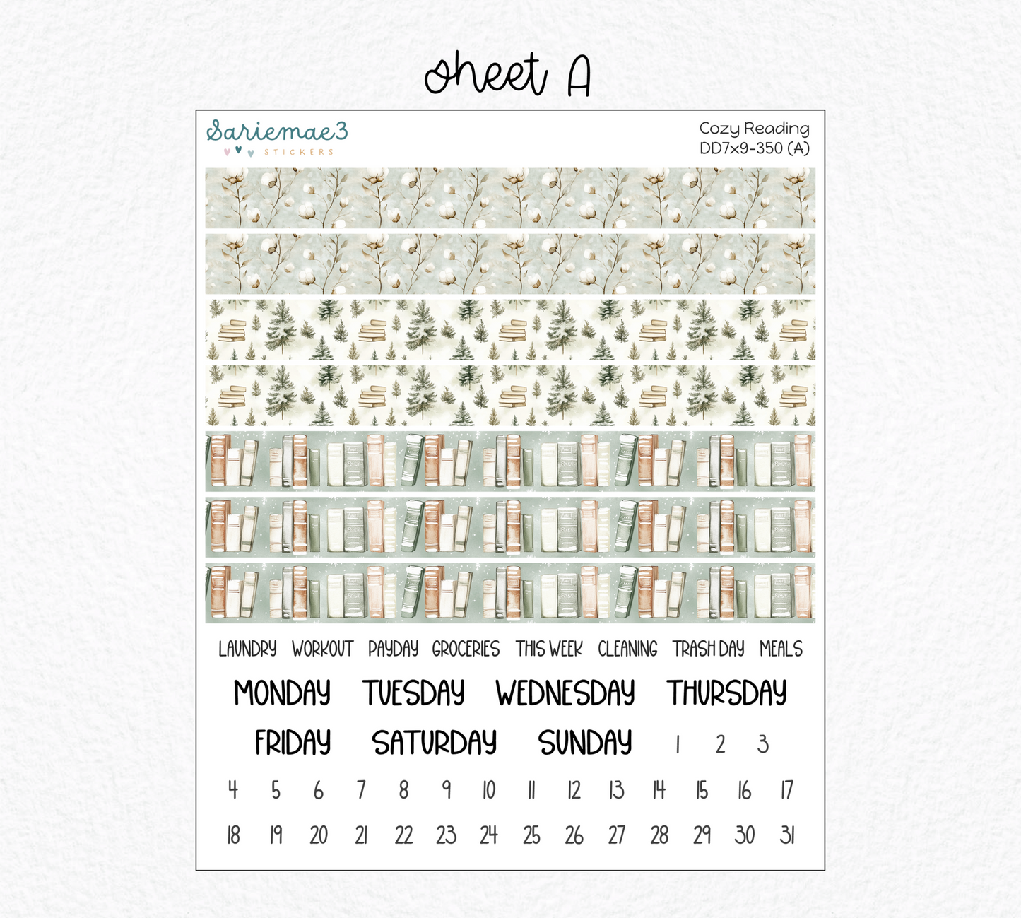 Daily Duo Kit (7x9), Cozy Reading, DD-350