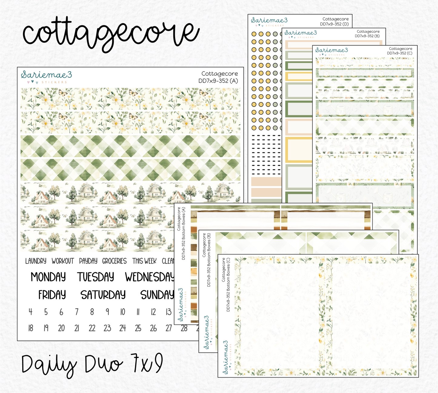 Daily Duo Kit (7x9), Cottagecore, DD-352