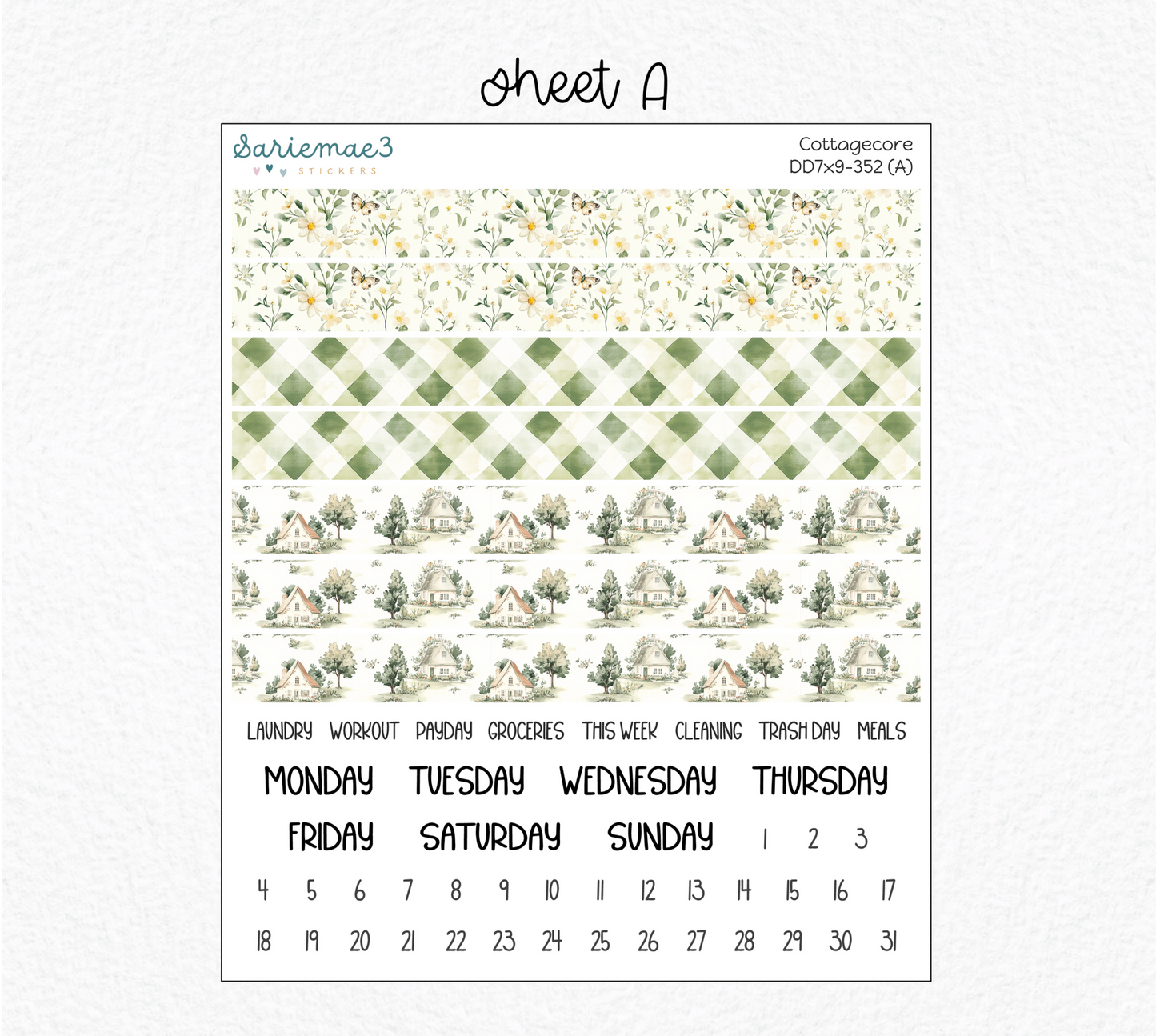 Daily Duo Kit (7x9), Cottagecore, DD-352