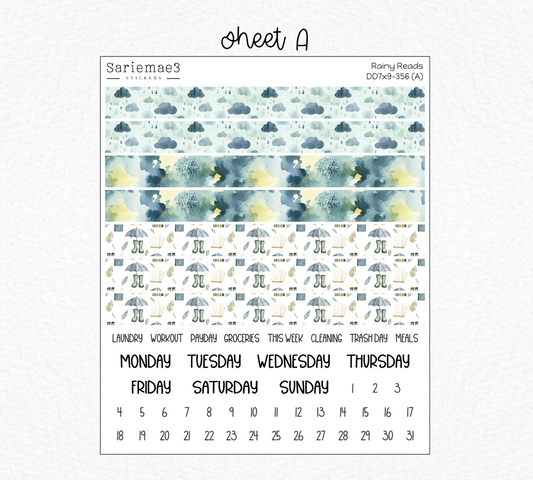 Daily Duo Kit (7x9), Rainy Reads, DD-356