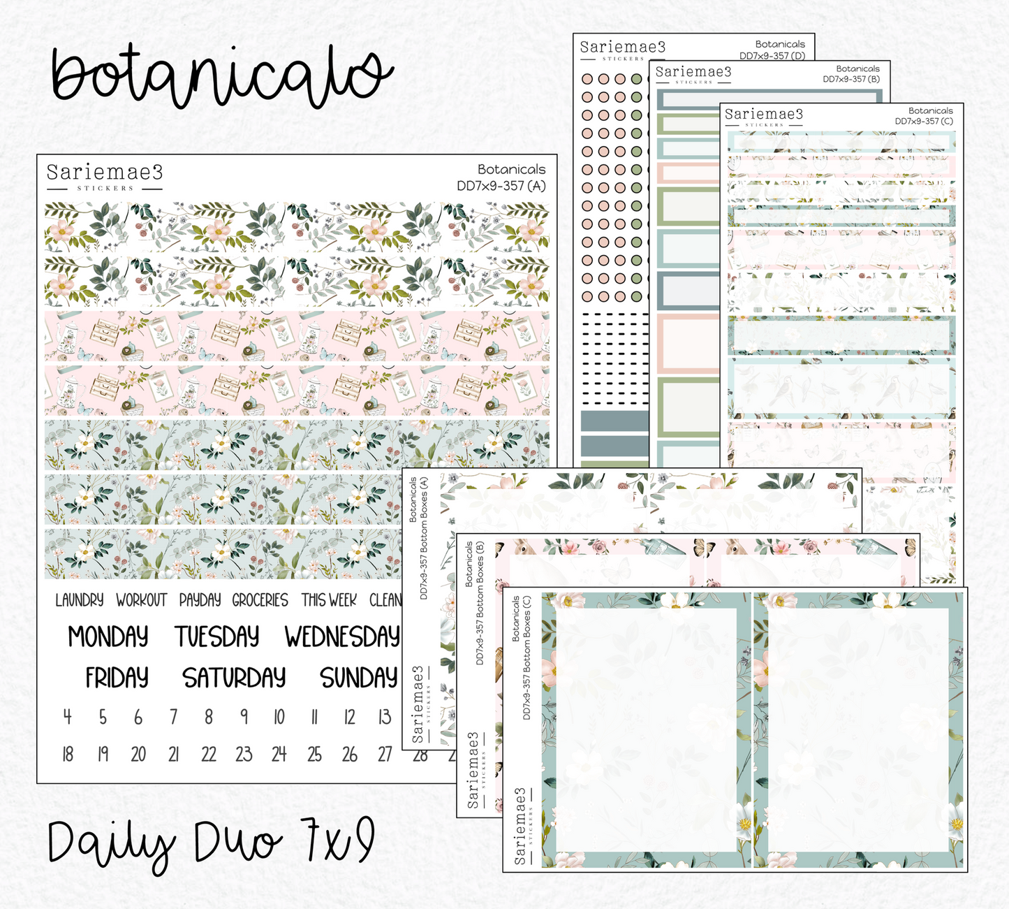 Daily Duo Kit (7x9), Botanicals, DD-357