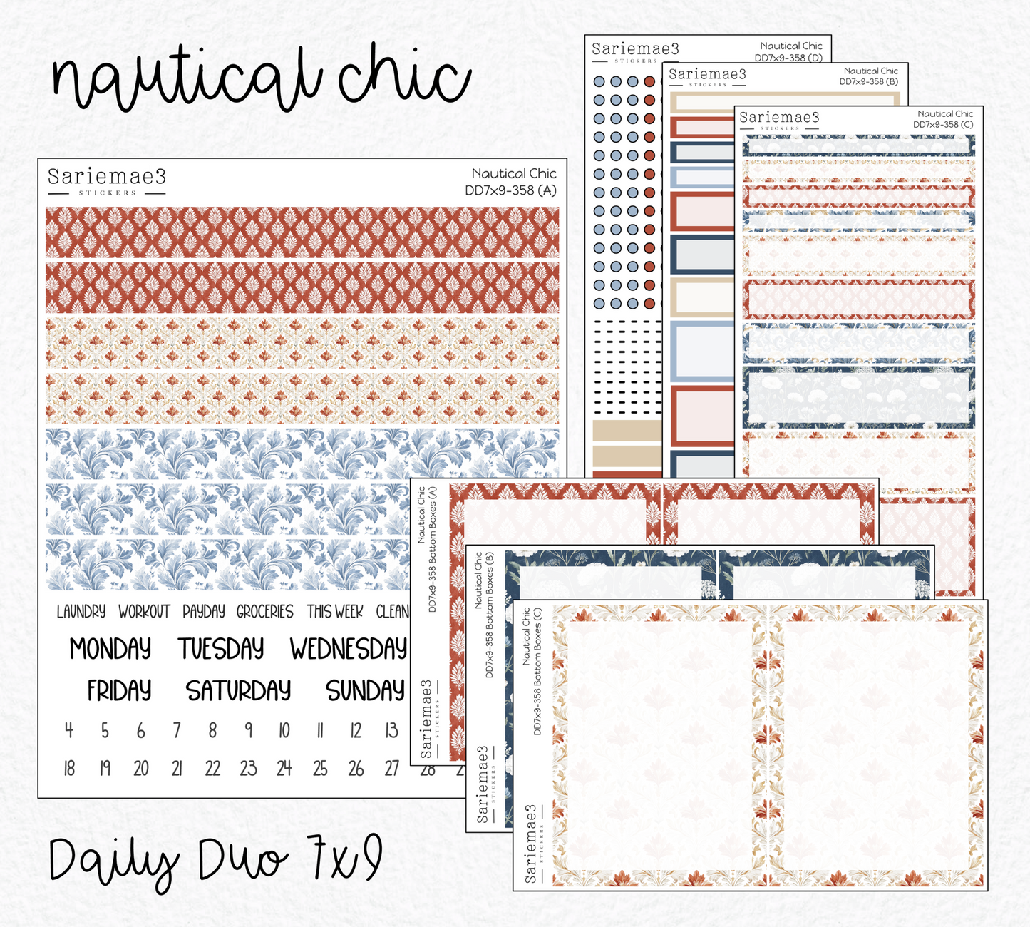 Daily Duo Kit (7x9), Nautical Chic, DD-358