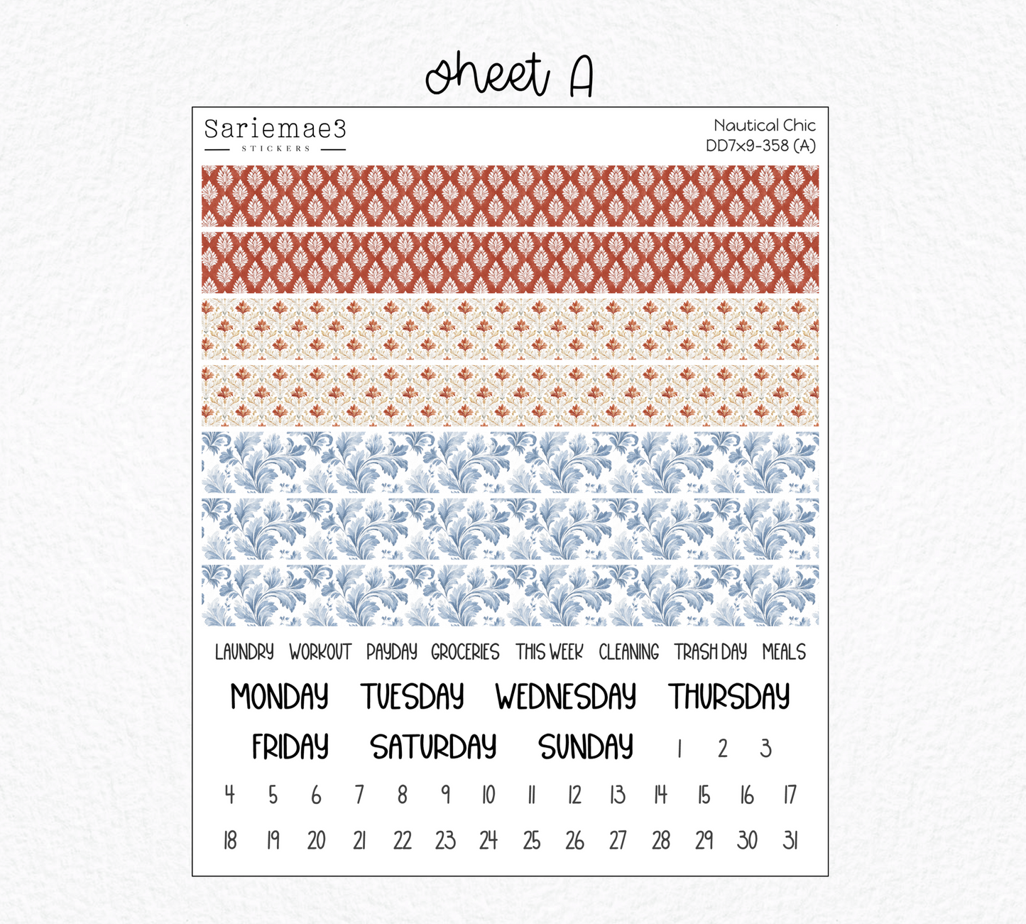 Daily Duo Kit (7x9), Nautical Chic, DD-358