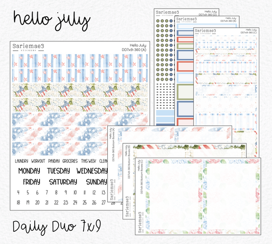 Daily Duo Kit (7x9), Hello July, DD-360