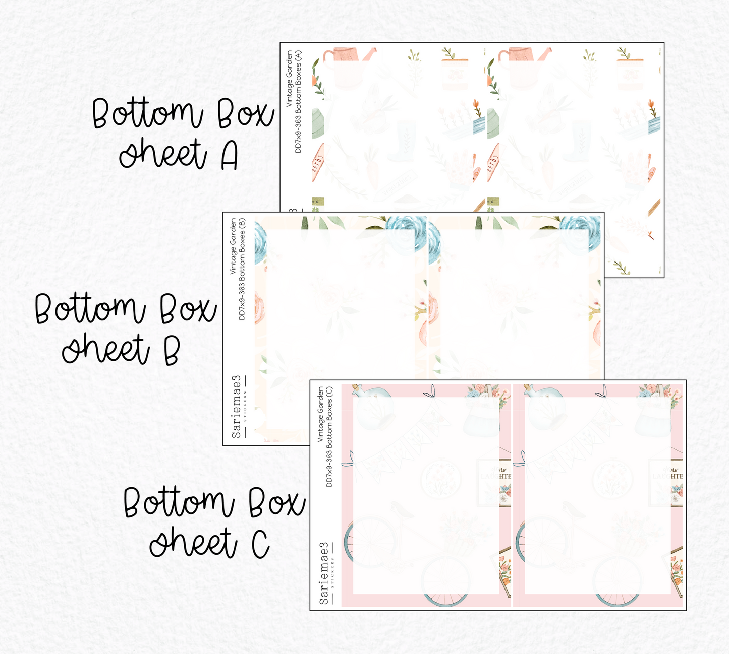 Daily Duo Kit (7x9), Vintage Garden, DD-363