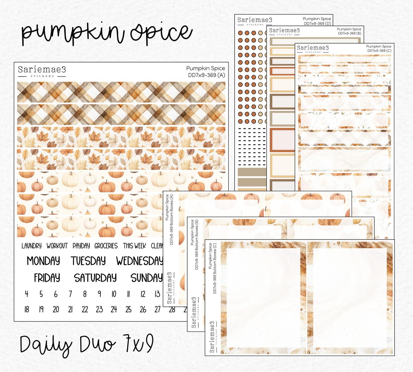 Daily Duo Kit (7x9), Pumpkin Spice, DD-369