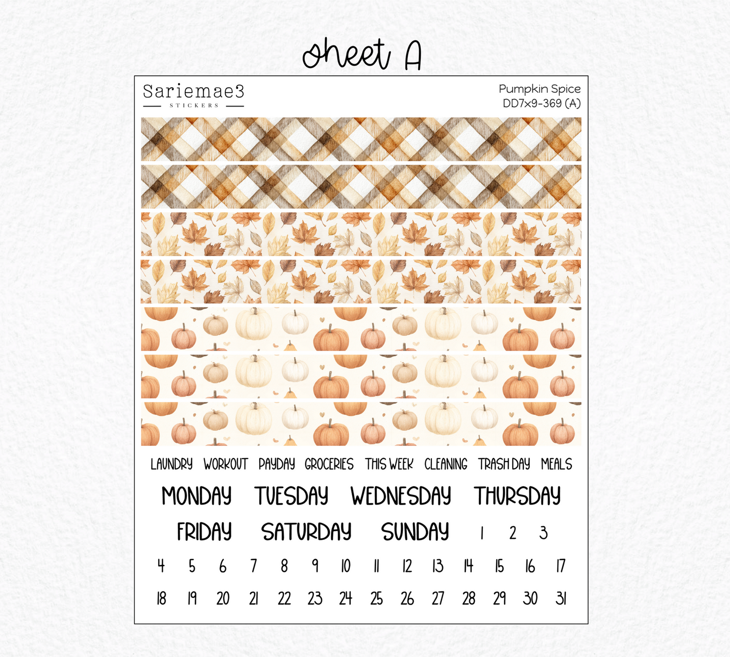 Daily Duo Kit (7x9), Pumpkin Spice, DD-369