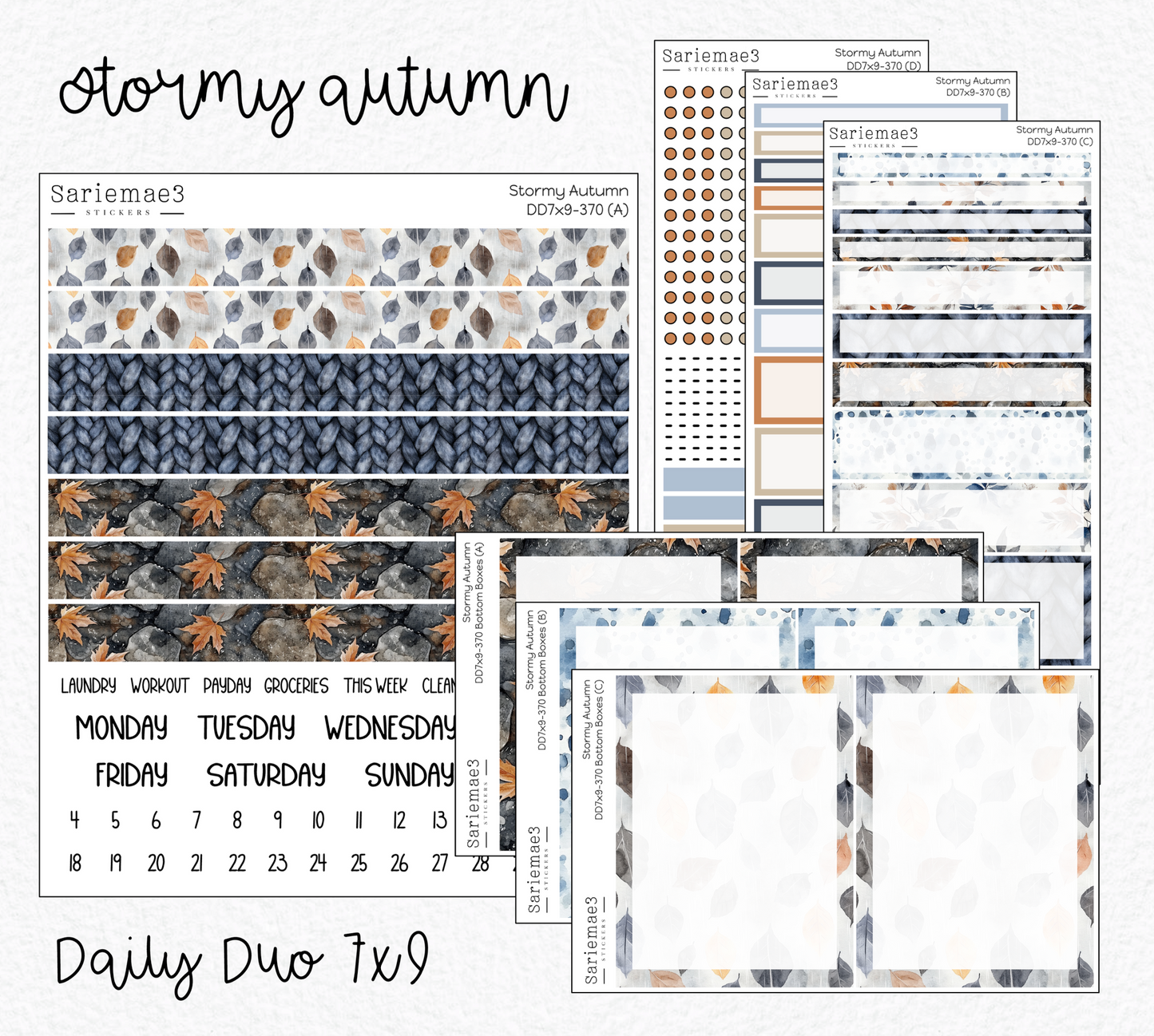 Daily Duo Kit (7x9), Stormy Autumn, DD-370