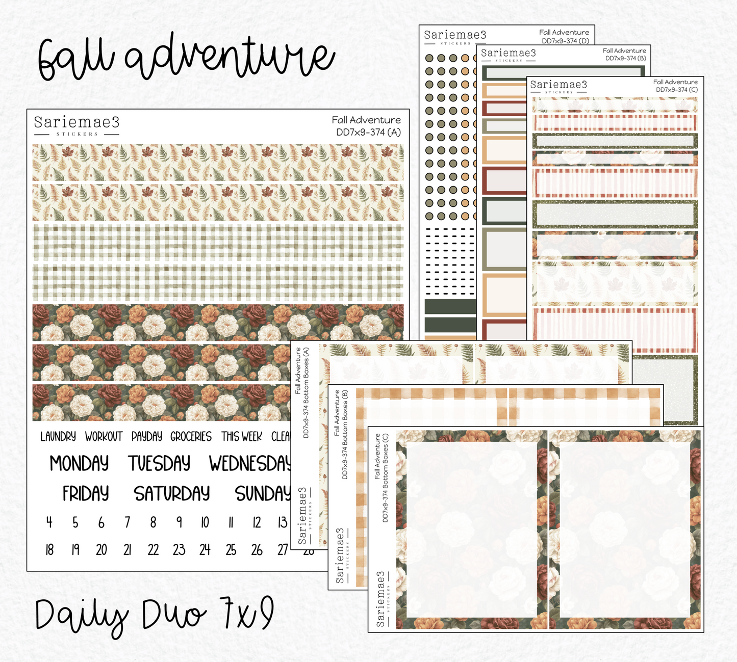 Daily Duo Kit (7x9), Fall Adventure, DD-374