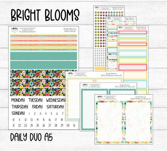 Daily Duo Kit (A5), Bright Blooms, DDA5-328