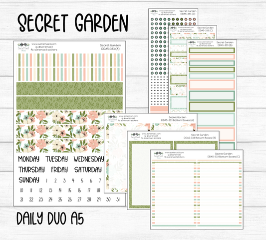 Daily Duo Kit (A5), Secret Garden, DDA5-333