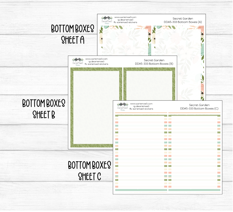 Daily Duo Kit (A5), Secret Garden, DDA5-333