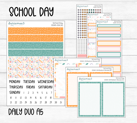 Daily Duo Kit (A5), School Day, DDA5-334