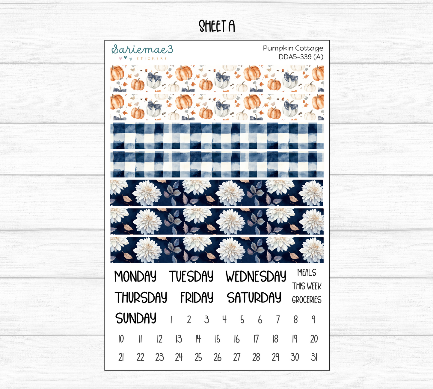 Daily Duo Kit (A5), Pumpkin Cottage, DDA5-339